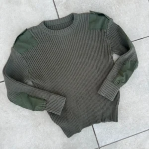 Military Sweter Wełniany Zielony XXL Vintage Streetwear - zdjęcie 3