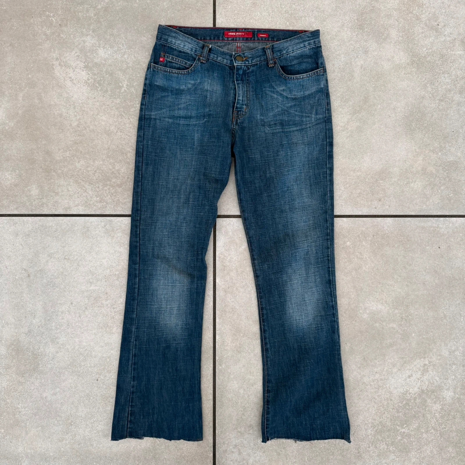 Miss Sixty Jeansy Bootcut XXXS Vintage Streetwear Retro - widok ogólny przód vintage