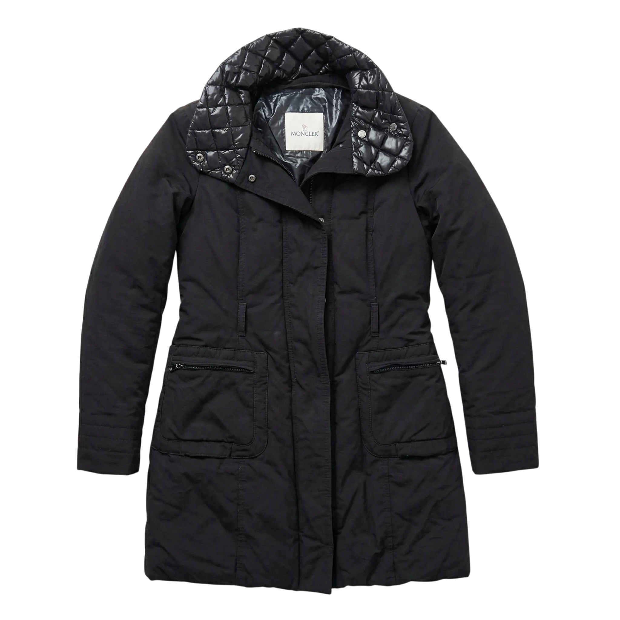 Moncler Kurtka Parka Puchowa M Vintage Streetwear Retro - widok ogólny przód vintage