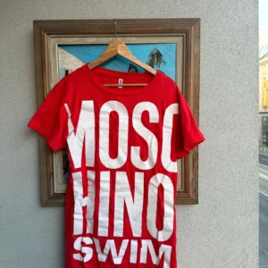Moschino T-shirt Swim Full Print L Vintage Streetwear - zdjęcie 4