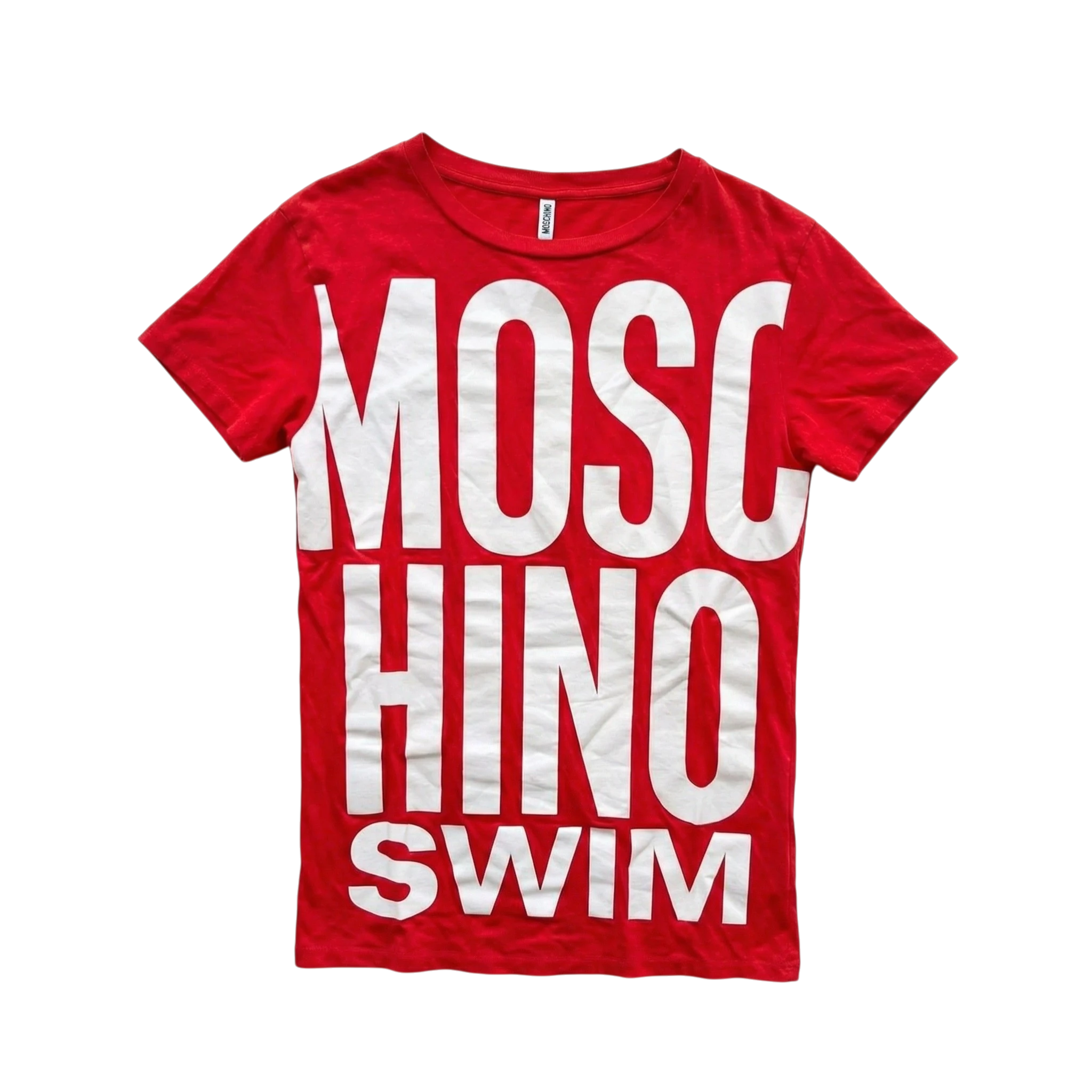Moschino T-shirt Swim Full Print L Vintage Streetwear - widok ogólny przód vintage