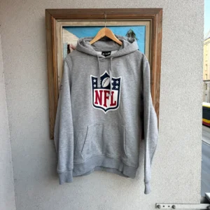 NFL Bluza z Kapturem New Era Szara L Vintage Streetwear - zdjęcie 2