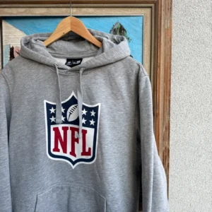NFL Bluza z Kapturem New Era Szara L Vintage Streetwear - zdjęcie 4