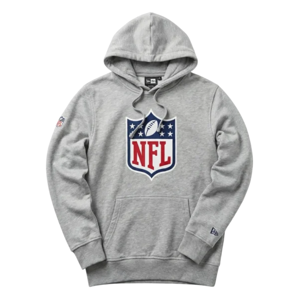 NFL Bluza z Kapturem New Era Szara L Vintage Streetwear - widok ogólny przód vintage