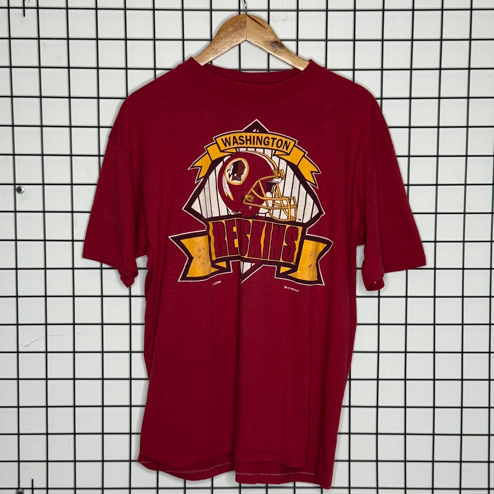 NFL Koszulka Red Skins 1993 Retro XXL Vintage Streetwear - widok ogólny przód vintage
