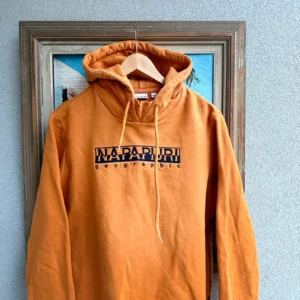 Napapijri Bluza z Kapturem Hoodie L Vintage Streetwear - zdjęcie 4