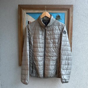 Napapijri Kurtka Puchowa Srebrna L Vintage Streetwear - zdjęcie 2