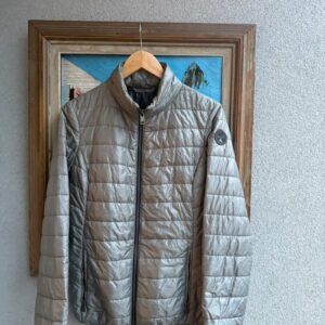 Napapijri Kurtka Puchowa Srebrna L Vintage Streetwear - zdjęcie 3
