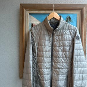 Napapijri Kurtka Puchowa Srebrna L Vintage Streetwear - zdjęcie 4