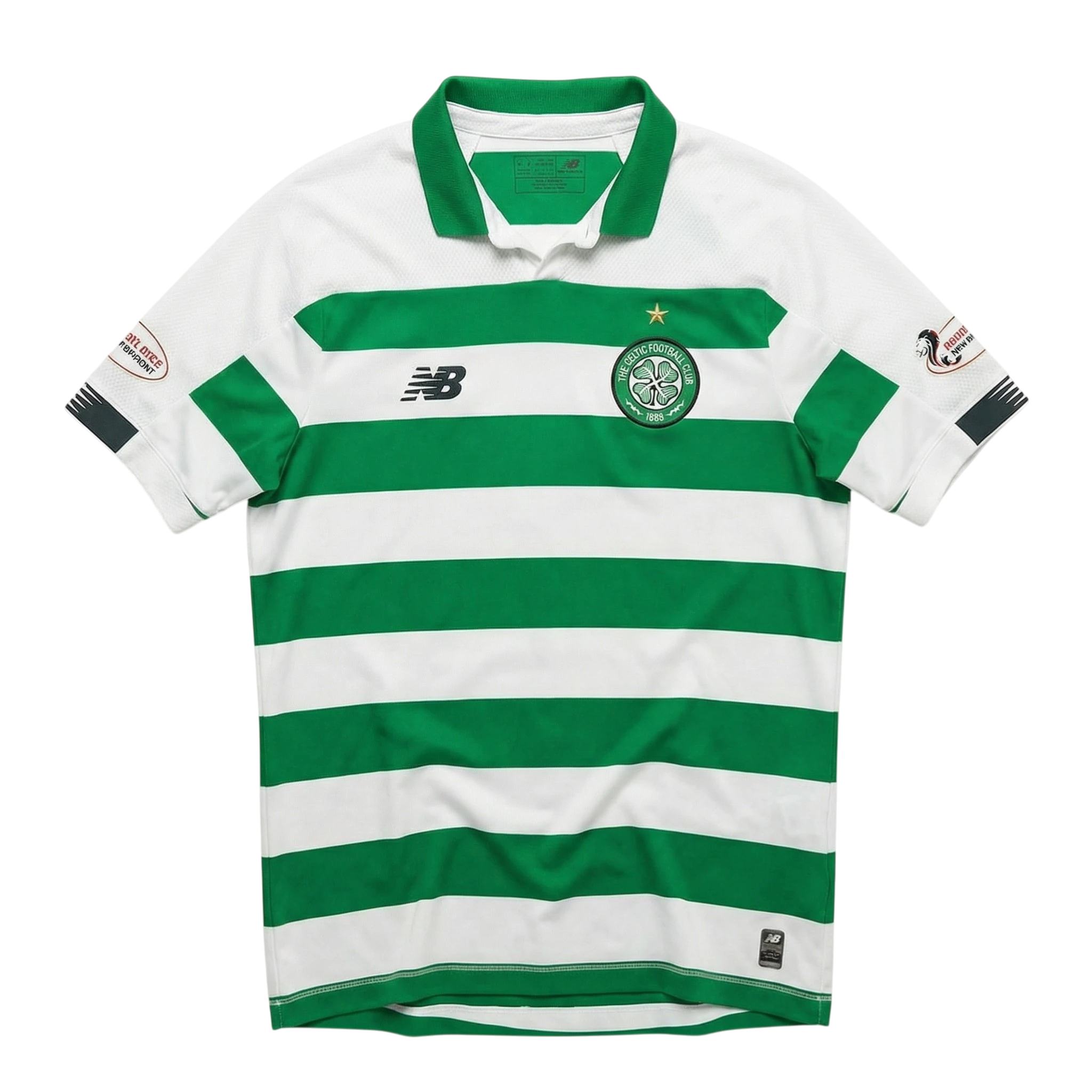 New Balance Koszulka Celtic w Paski L Vintage Streetwear - widok ogólny przód vintage