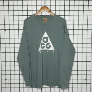 Nike ACG Bluza Turkusowa Logo M Vintage Streetwear - zdjęcie 2