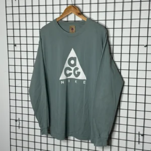 Nike ACG Bluza Turkusowa Logo M Vintage Streetwear - zdjęcie 3
