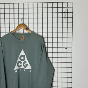 Nike ACG Bluza Turkusowa Logo M Vintage Streetwear - zdjęcie 4