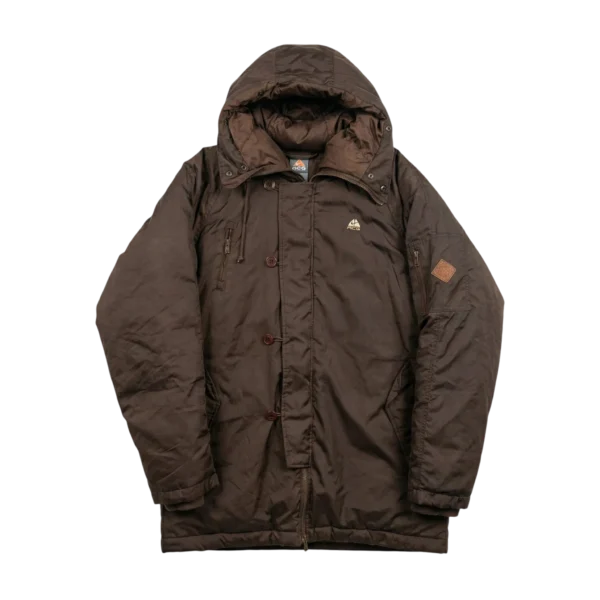 Nike ACG Kurtka Parka Puchowa XL Vintage Streetwear - widok ogólny przód vintage