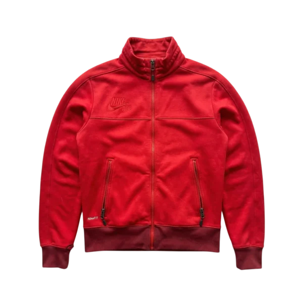 Nike ACG Kurtka Polarowa Czerwona L Vintage Streetwear - widok ogólny przód vintage