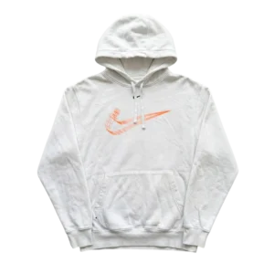Nike Bluza Center Swoosh Biała M Vintage Streetwear - widok ogólny przód vintage