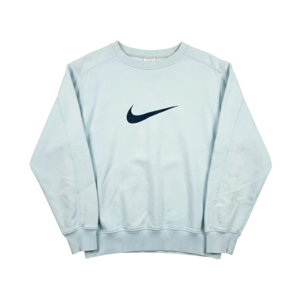 Nike Bluza Crewneck Baby Blue XL Vintage Streetwear - widok ogólny przód vintage