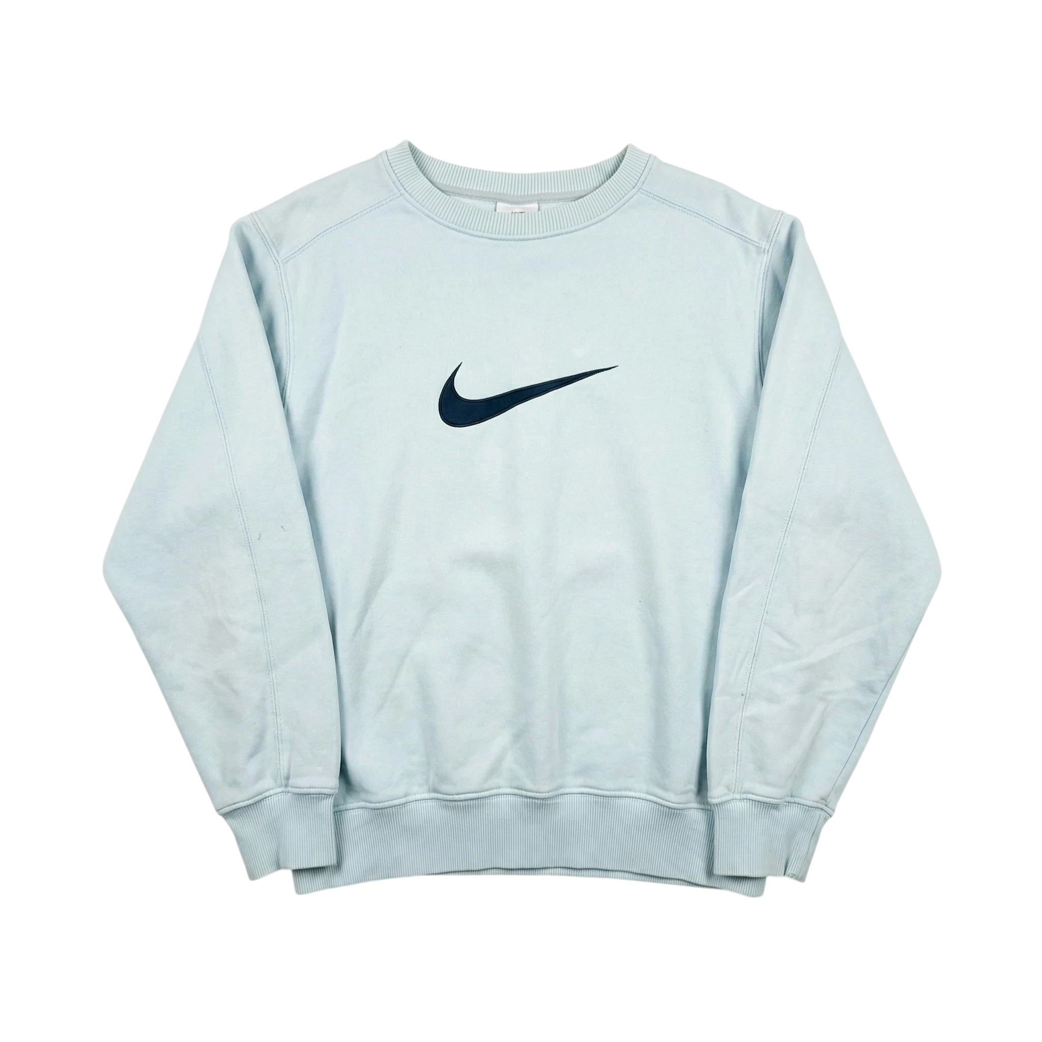 Nike Bluza Crewneck Baby Blue XL Vintage Streetwear - widok ogólny przód vintage