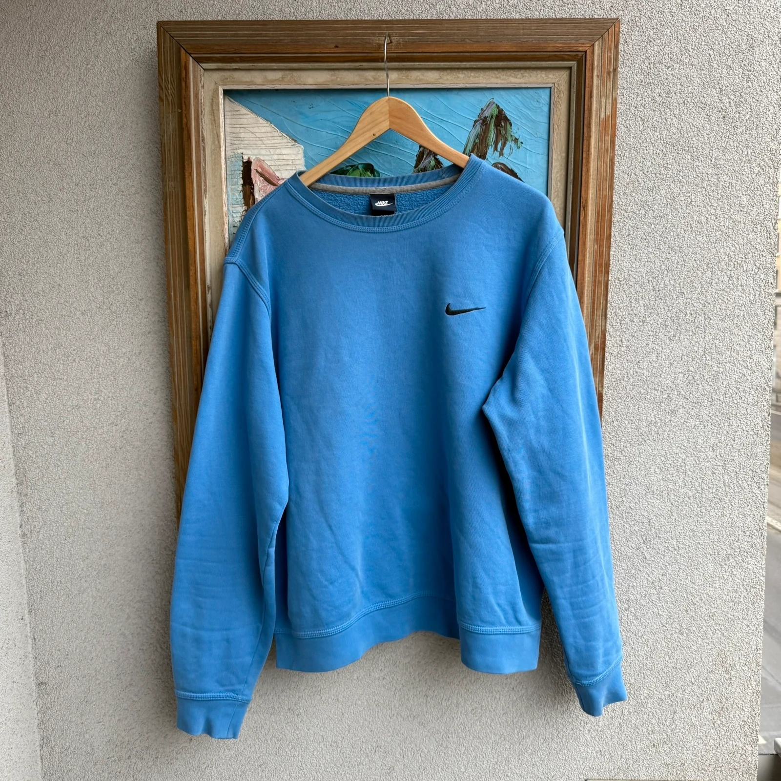 Nike Bluza Crewneck Mini Swoosh XL Vintage Streetwear - widok ogólny przód vintage