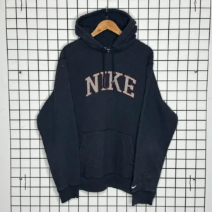 Nike Bluza Hoodie Spellout Szary XXXL Vintage Streetwear - zdjęcie 2