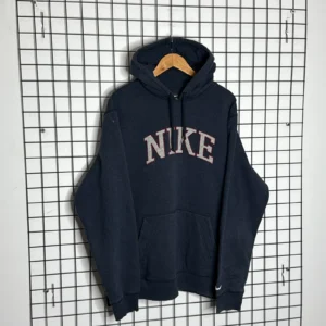 Nike Bluza Hoodie Spellout Szary XXXL Vintage Streetwear - zdjęcie 3