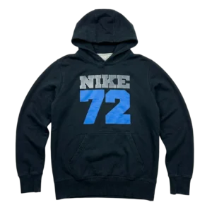 Nike Bluza Hoodie z Kapturem Czarna L Vintage Streetwear - widok ogólny przód vintage