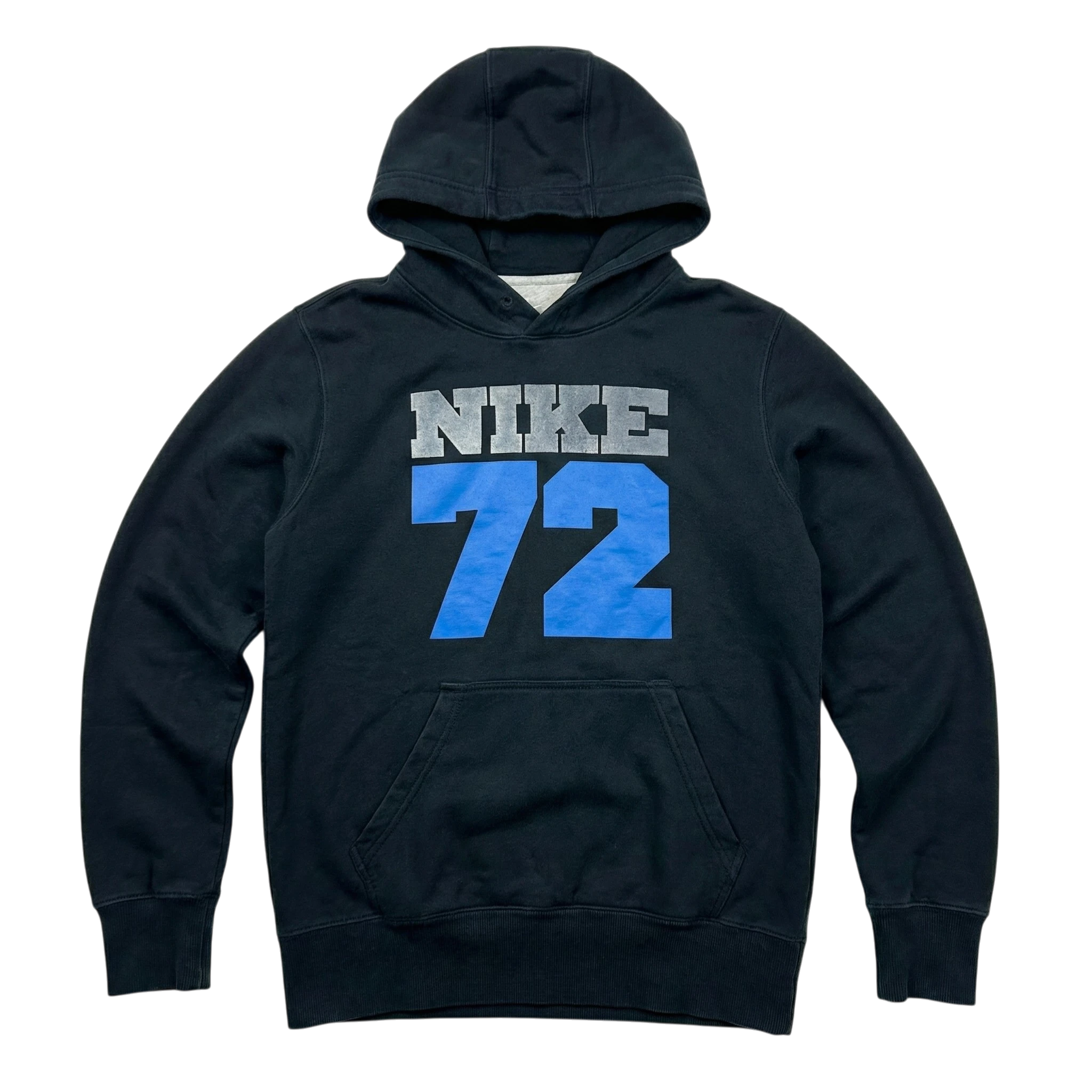 Nike Bluza Hoodie z Kapturem Czarna L Vintage Streetwear - widok ogólny przód vintage