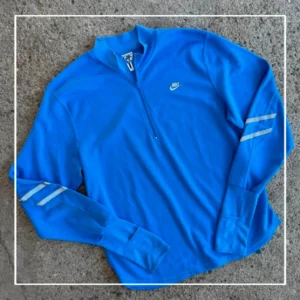 Nike Bluza Welurowa Half Zip XL Vintage Streetwear Retro - zdjęcie 3