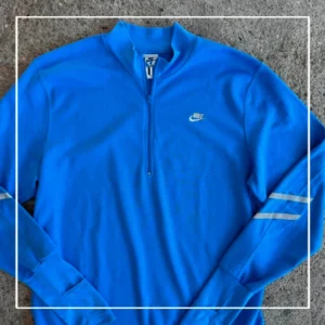 Nike Bluza Welurowa Half Zip XL Vintage Streetwear Retro - zdjęcie 4