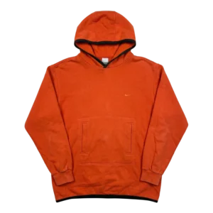 Nike Bluza z Kapturem Pomarańczowa XXL Vintage Streetwear - widok ogólny przód vintage