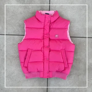 Nike Kamizelka Puchowa Puffer Różowa M Vintage Streetwear - zdjęcie 2