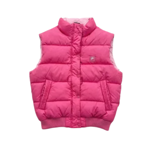 Nike Kamizelka Puchowa Puffer Różowa M Vintage Streetwear - widok ogólny przód vintage