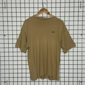Nike Koszulka Mini Swoosh XL Vintage Streetwear Retro Khaki - zdjęcie 2