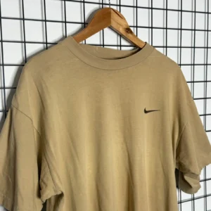 Nike Koszulka Mini Swoosh XL Vintage Streetwear Retro Khaki - zdjęcie 4