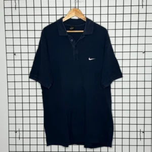 Nike Koszulka Polo Haftowany Swoosh XXL Vintage Streetwear - zdjęcie 2