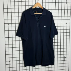 Nike Koszulka Polo Haftowany Swoosh XXL Vintage Streetwear - zdjęcie 3