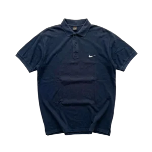 Nike Koszulka Polo Haftowany Swoosh XXL Vintage Streetwear - widok ogólny przód vintage