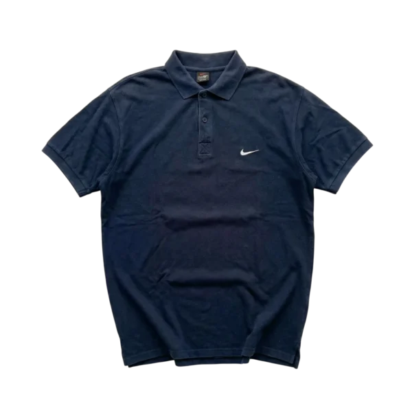 Nike Koszulka Polo Haftowany Swoosh XXL Vintage Streetwear - widok ogólny przód vintage
