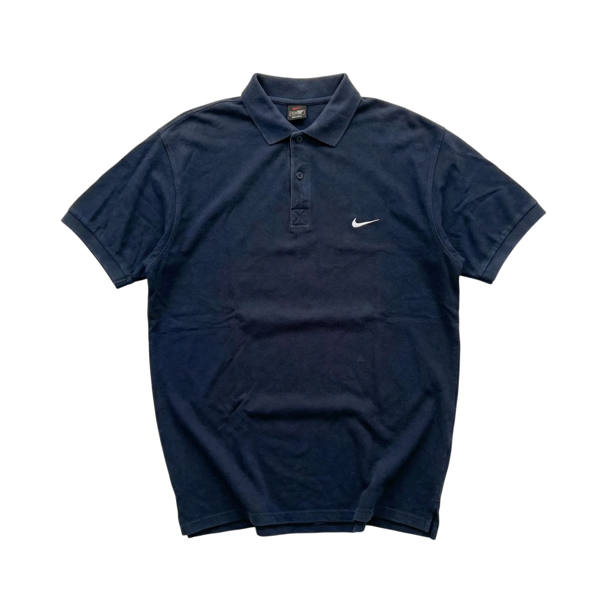 Nike Koszulka Polo Haftowany Swoosh XXL Vintage Streetwear - widok ogólny przód vintage