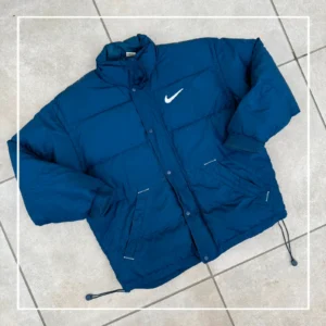 Nike Kurtka Puchowa Double Swoosh XXL Vintage Streetwear - zdjęcie 4
