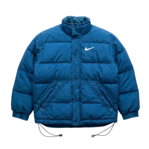 Nike Kurtka Puchowa Double Swoosh XXL Vintage Streetwear - widok ogólny przód vintage