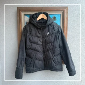 Nike Kurtka Puchowa Puffer S Vintage Streetwear Czarna - zdjęcie 2