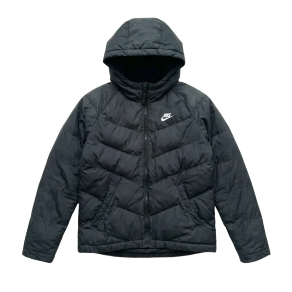 Nike Kurtka Puchowa Puffer S Vintage Streetwear Czarna - widok ogólny przód vintage