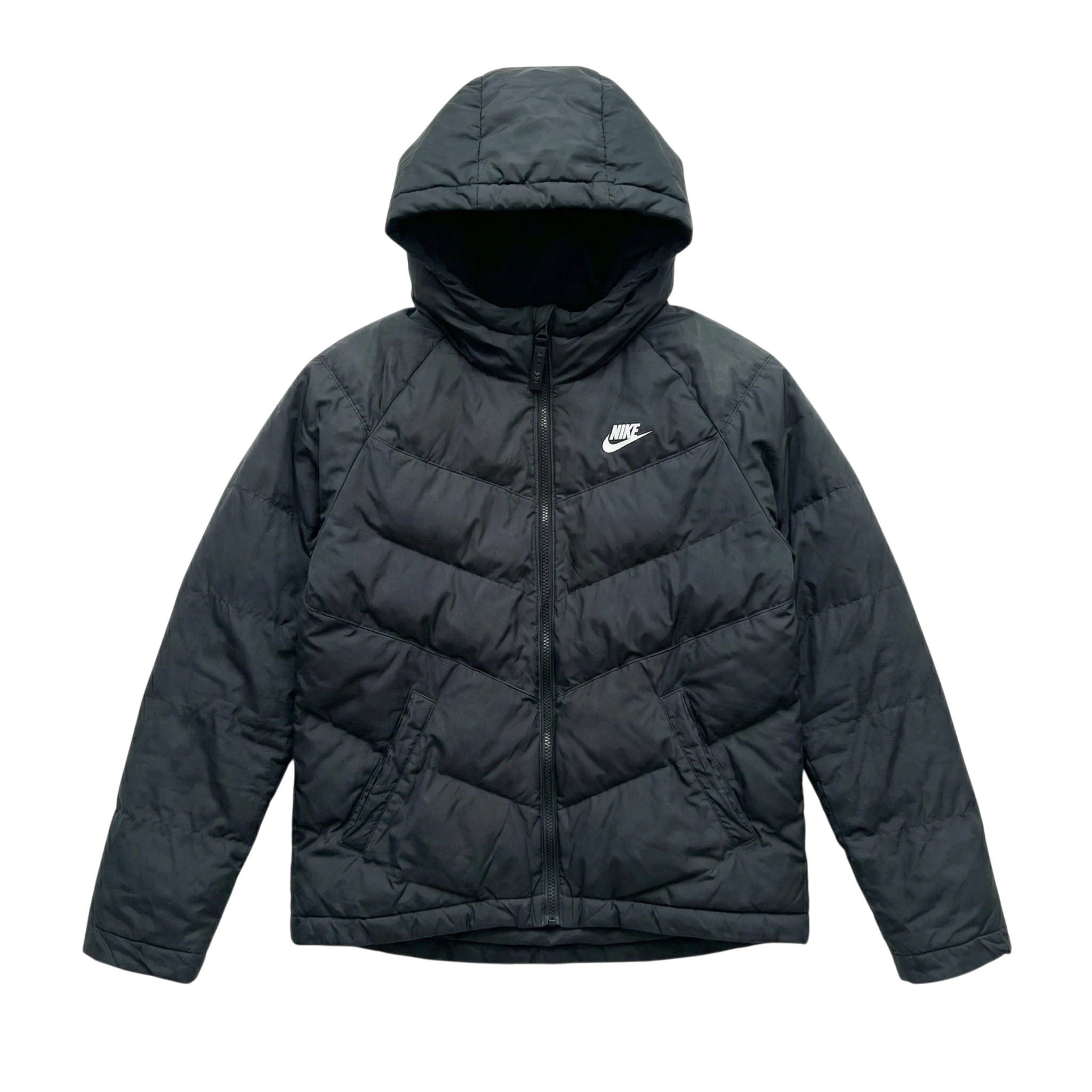 Nike Kurtka Puchowa Puffer S Vintage Streetwear Czarna - widok ogólny przód vintage