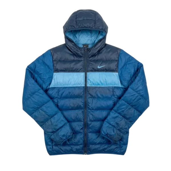 Nike Kurtka Puchowa z Haftem L Vintage Streetwear - widok ogólny przód vintage