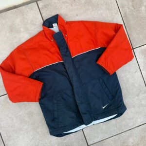 Nike Kurtka Wiatrówka Ocieplana L Vintage Streetwear - zdjęcie 4