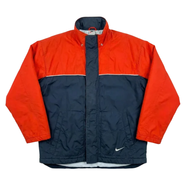 Nike Kurtka Wiatrówka Ocieplana L Vintage Streetwear - widok ogólny przód vintage