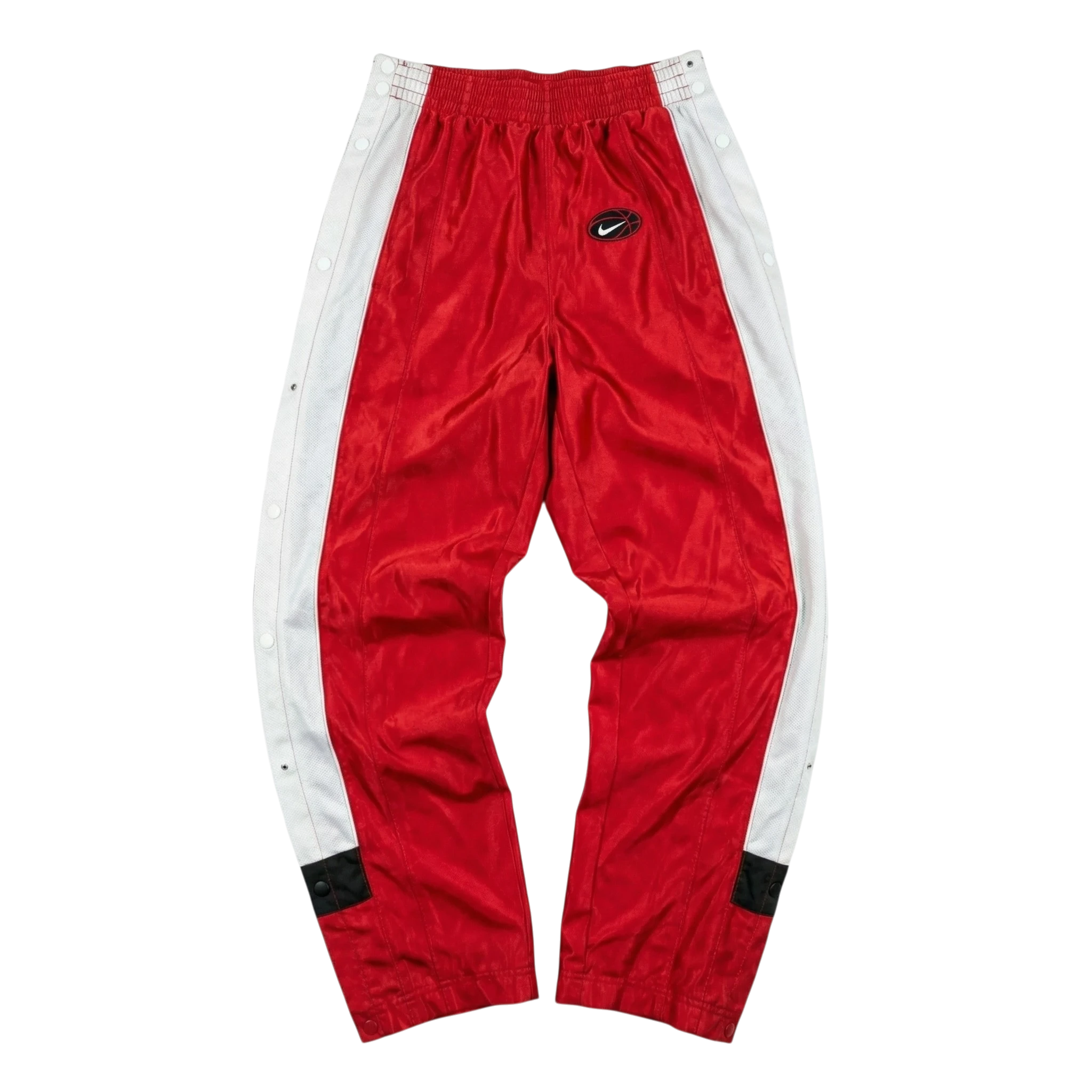 Nike Spodnie Dresowe Czerwone L Vintage Streetwear - widok ogólny przód vintage