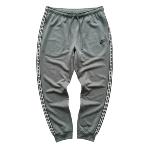 Nike Spodnie Dresowe Szare Lampasy L Vintage Streetwear - widok ogólny przód vintage