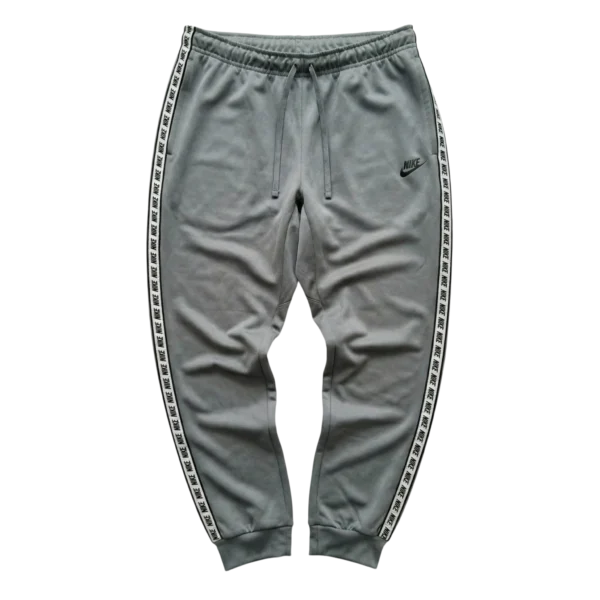 Nike Spodnie Dresowe Szare Lampasy L Vintage Streetwear - widok ogólny przód vintage